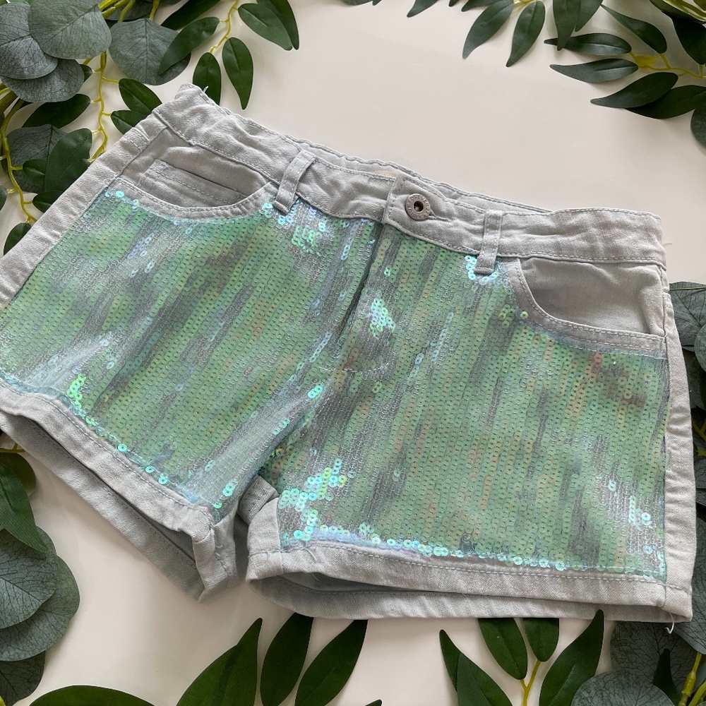 Distressed Sequin Jeans
